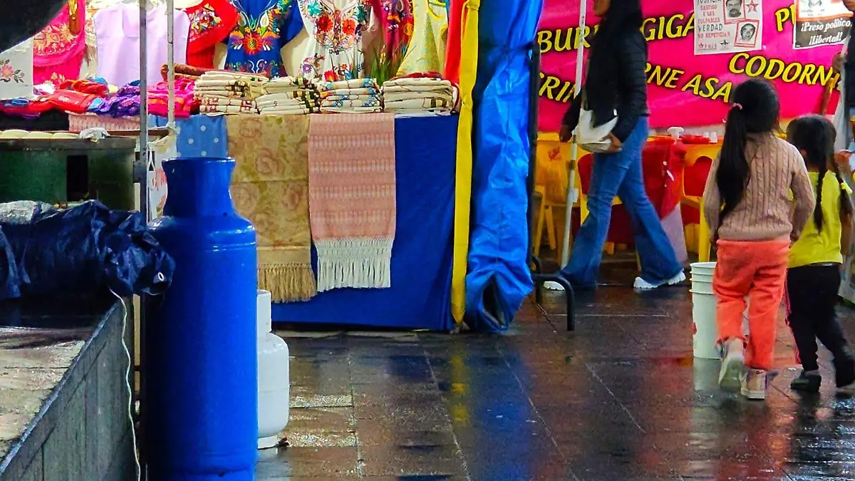 Instalación de gas en puesto ambulante